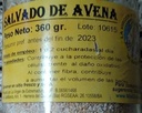 Tarro de salvado de avena dietética