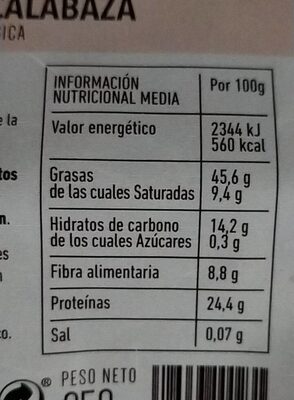 Cucurbita Pipas de Calabaza Bio 250g Eco-Salim