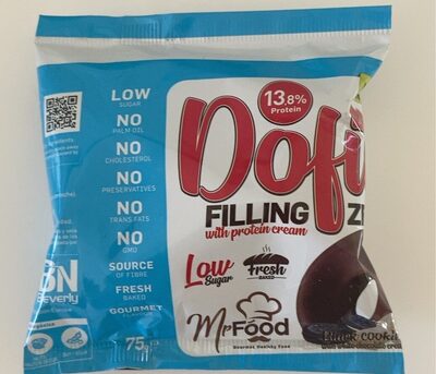 Dofit Zero con crema Protéica sabor Black Cookies (12uds). Rosquilla