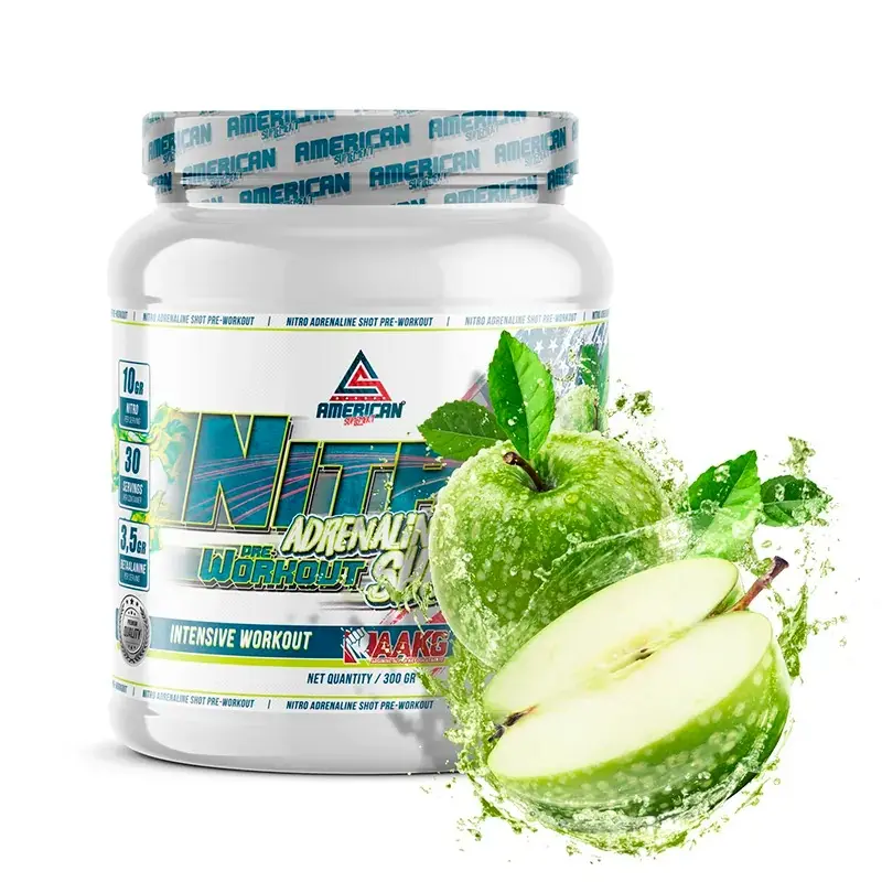 PRE-ENTRENO NITRO BETA-ALANINA 300GR MANZANA
