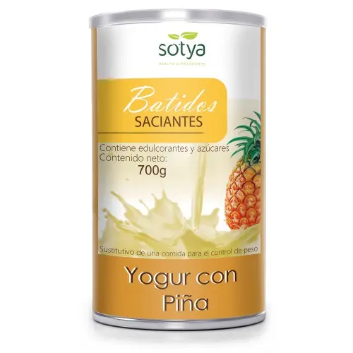 BATIDO SACIANTE POLVO SABOR PIÑA 700 G