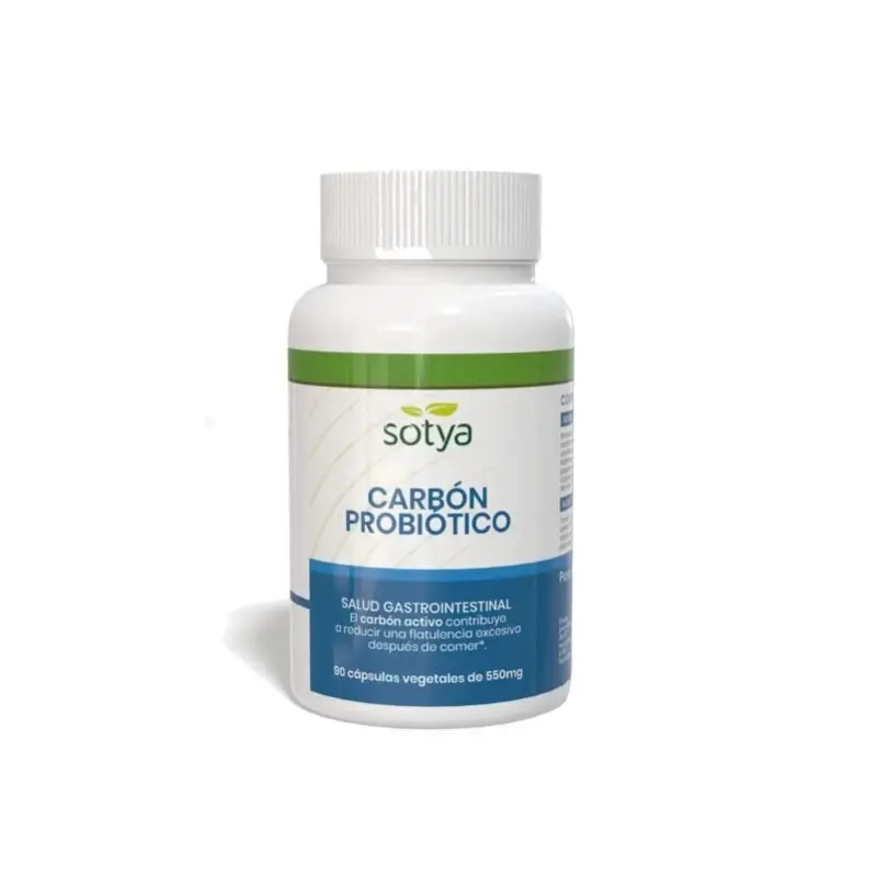 Carbón Activo Probiótico - Sotya - 90 Caps. x 550mg