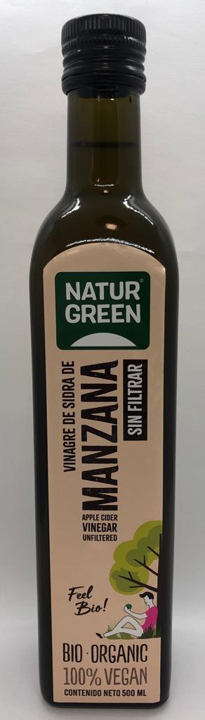 VINAGRE DE SIDRA DE MANZANA SIN FILTRAR BIO 500ML