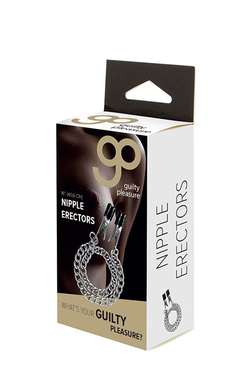 PINZAS PARA PEZONES GP NIPPLE ERECTORS METALIZADO 40,6 CM