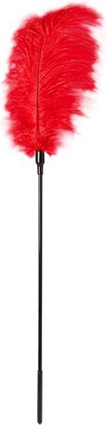 PLUMERO GP LARGO FEATHER TICKLER ROJO 65 CM