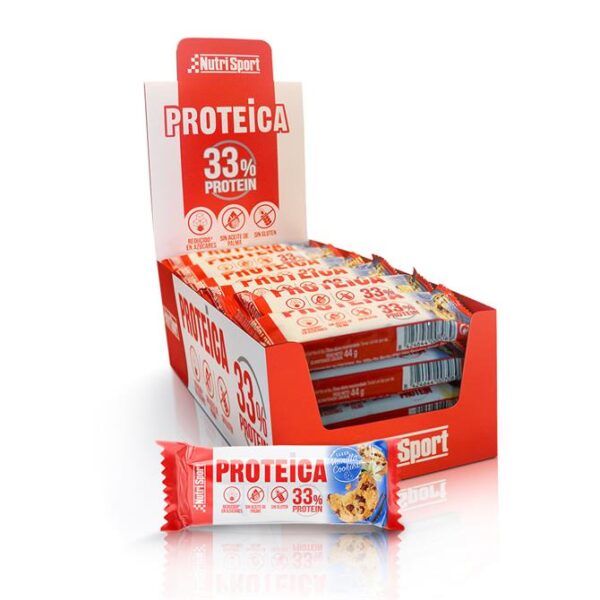 Barrita proteica sabor vainilla y cookies unidad 46 g