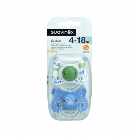 Chupete fusión tet anat 4-18M latex 2u 7,45