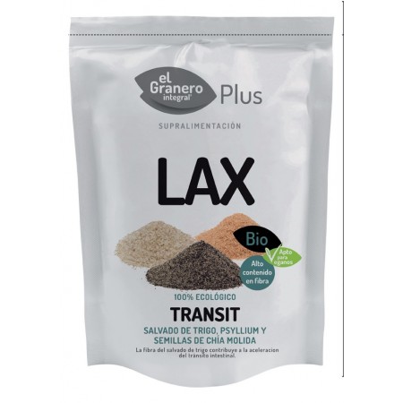 LAX - TRANSIT (SALVADO DE TRIGO, PSYLLIUM Y CHIA) BIO, 150 g