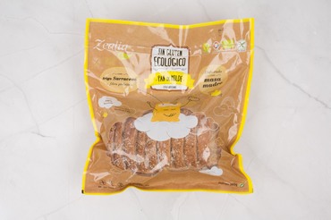 Pan de Molde Rebanadas SinGluten Bio Vegan 360g Zealia
