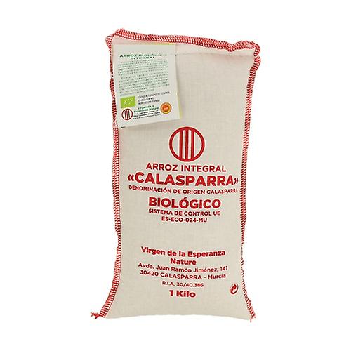 Arroz redondo integral Calasparra tela 1 kg
