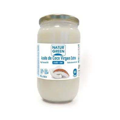 Aceite de Coco Virgen Bio 860 mililitros. envase 800 gr