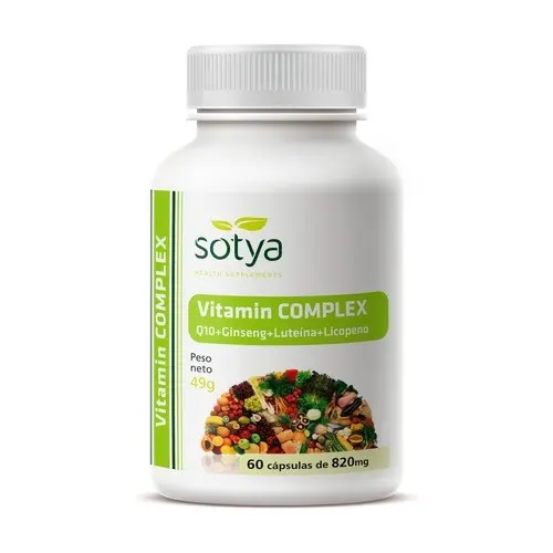 Complejo Multivitamínico con Q10, Ginseng, Luteína y Licopeno - 60 Caps. x 820 mg