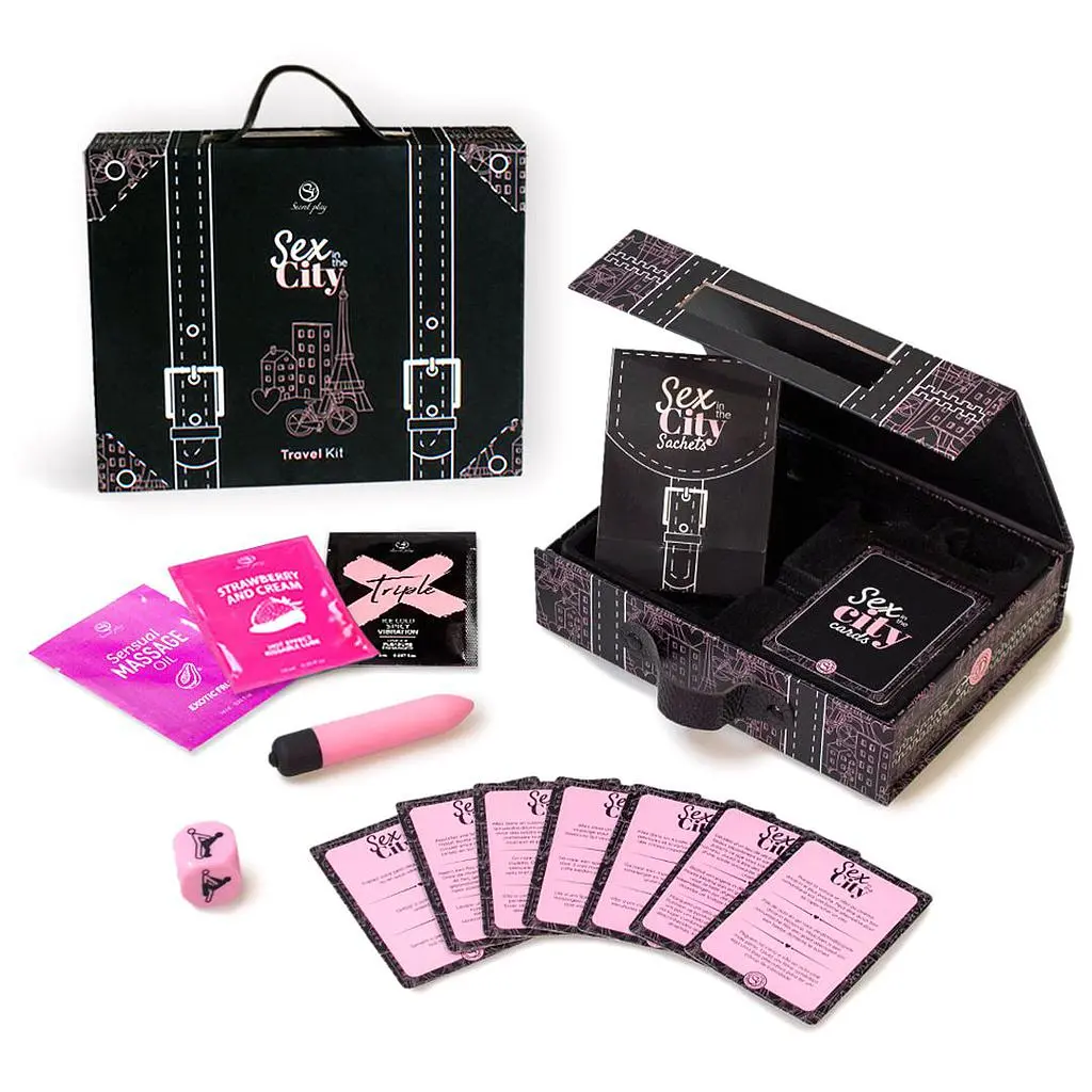 Kit de Viaje Erótico Multilingüe - SEX IN THE CITY (ES/EN/DE/FR/NL/PT)