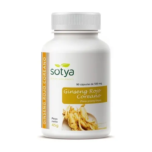 Ginseng Rojo Coreano - Sotya - 90 Caps. x 500mg