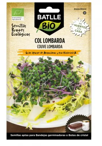 SEMILLAS DE COL LOMBARDA PARA GERMINAR 200GR BIO