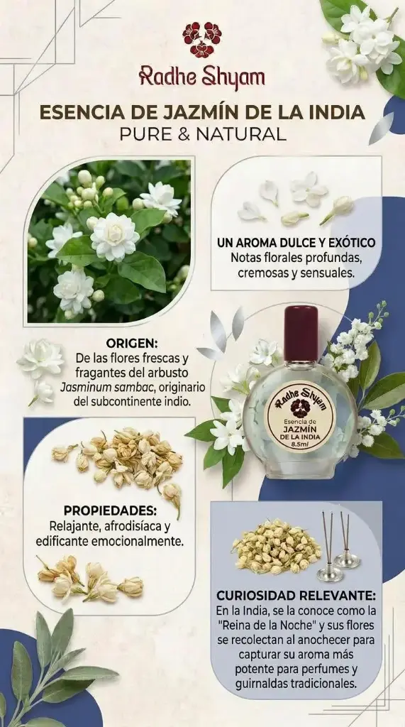 Esencia de Jazmín - Rhade Shyam - 8,5 mL
