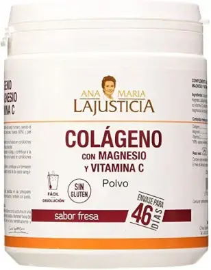 COLAGENO CON MAGNESIO + VITAMINA C SABOR FRESA 350GR