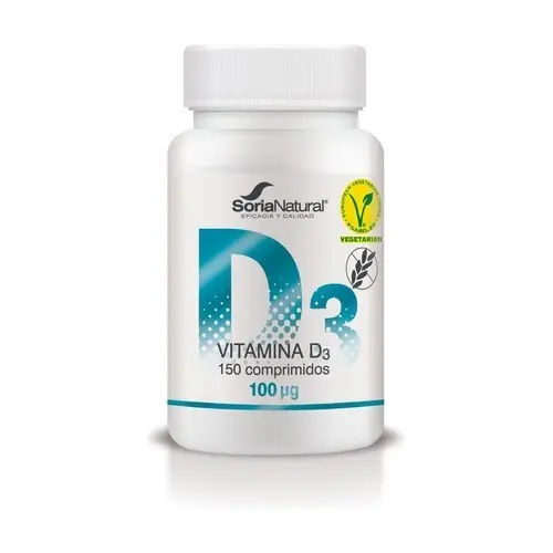 Vitamina D3 - Soria Natural - 150 Comps. x 100 μg