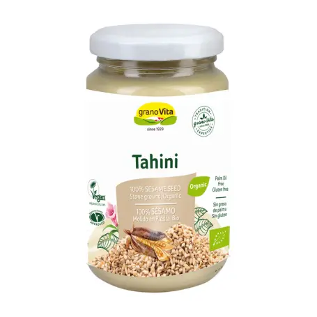 TAHIN PURÉ SESAMO MOLIDO EN PIEDRA BIO FRASCO CRISTAL DE 350 GR