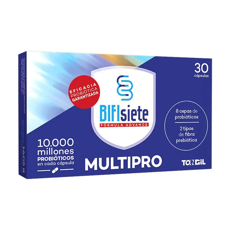 Bifisiete Multipro (Probióticos) - Tongil - 30 Caps. x 10.000 millones