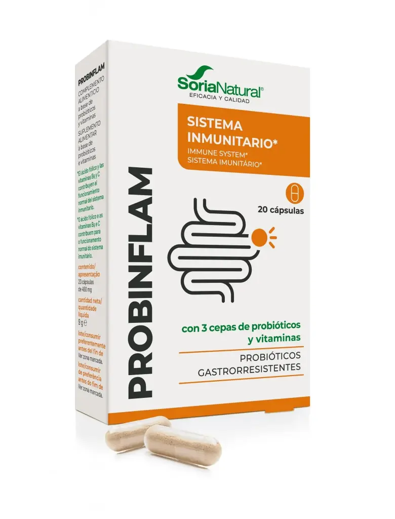 Probiflam (Probióticos + Vitaminas) - 20 Caps. x 450mg