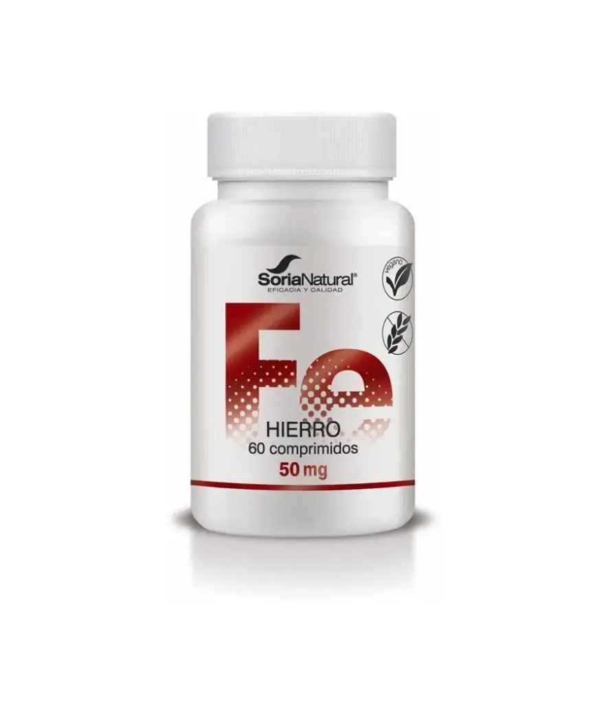 Hierro con Vitamina C - Soria Natural - 60 Comps. x 50 mg