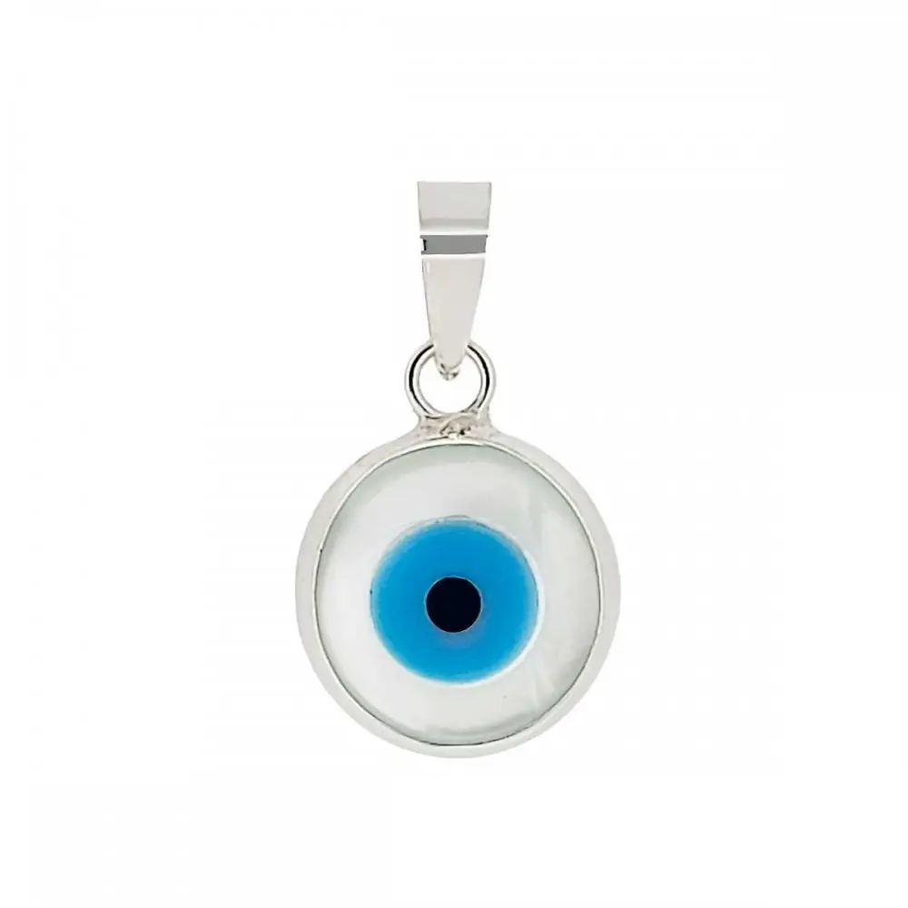 Colgante de plata de Ojo Turco 12 mm