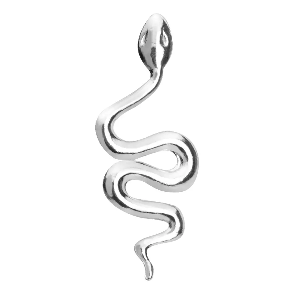Colgante de plata serpiente , 25 mm