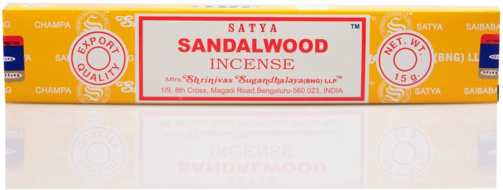 Satya SANDALWOOD 15 GM Incense Sticks
