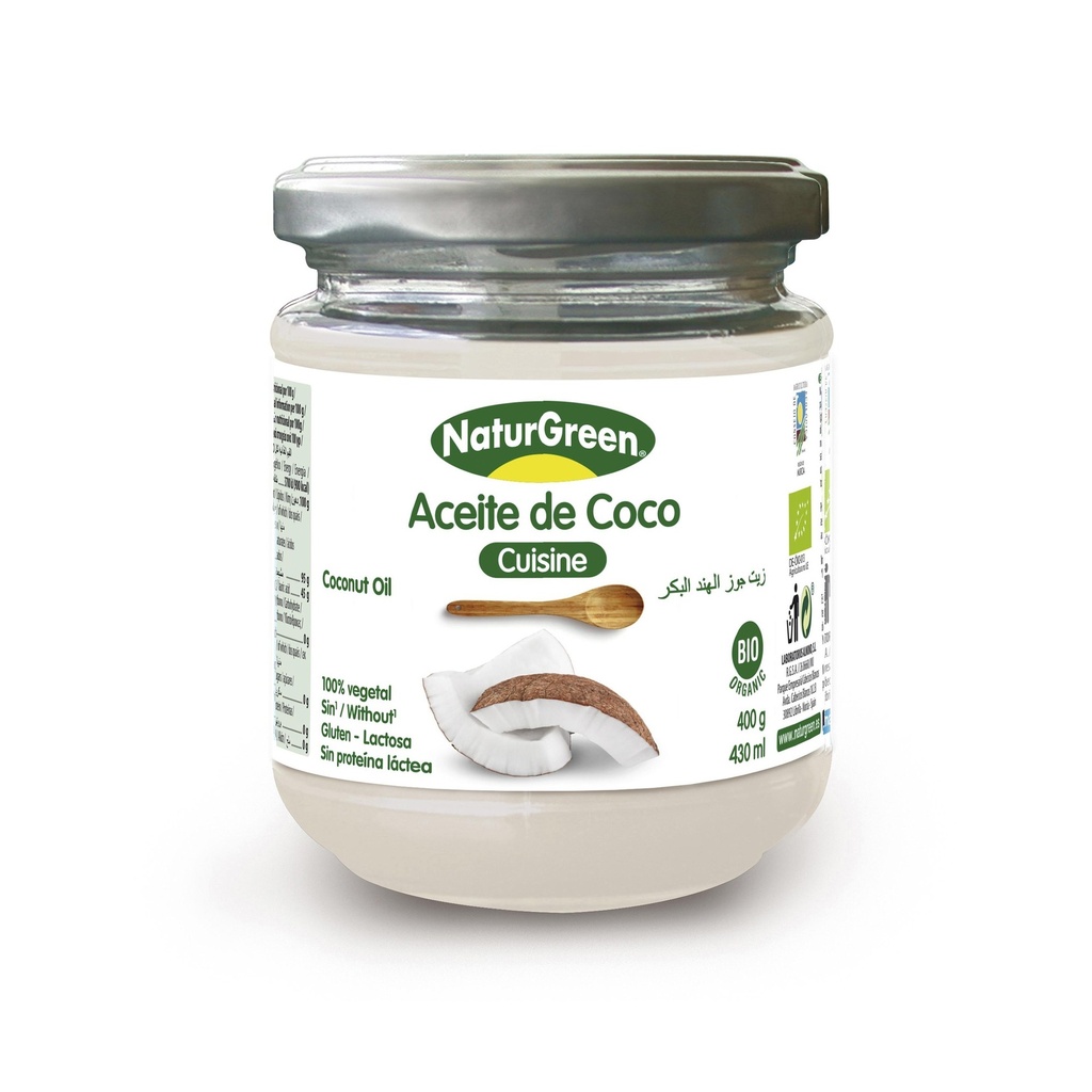 Aceite De Coco Desodorizado 400 gr / 430 ml Naturgreen