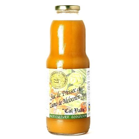 Zumo de uva y melocotón