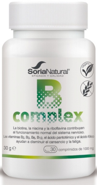 Vitaminas del Complejo B - Soria Natural - 30 Comps. X 1000mg