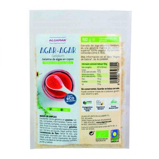 Gelatina de algas en copos Agar-Agar