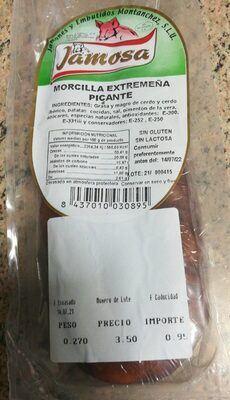 morcilla IBERICA EXTREMEÑA  patatera picante