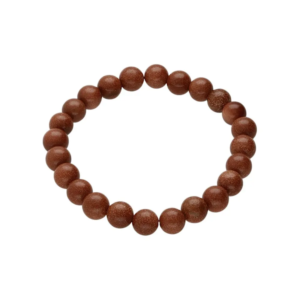 Pulsera Aventurina Marrón  piedra medianna