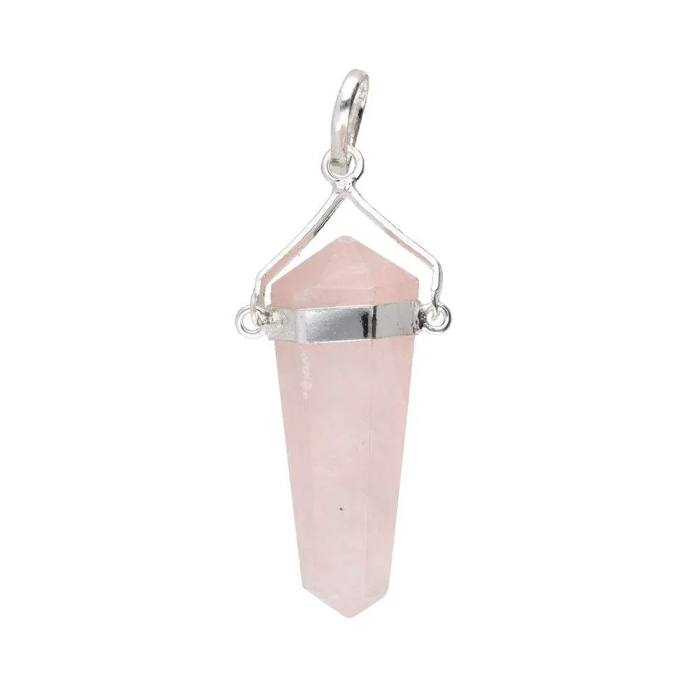 Colgante piedra Cuarzo Rosa