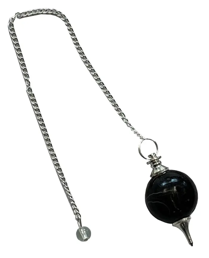 péndulo esfera de obsidiana (negro)