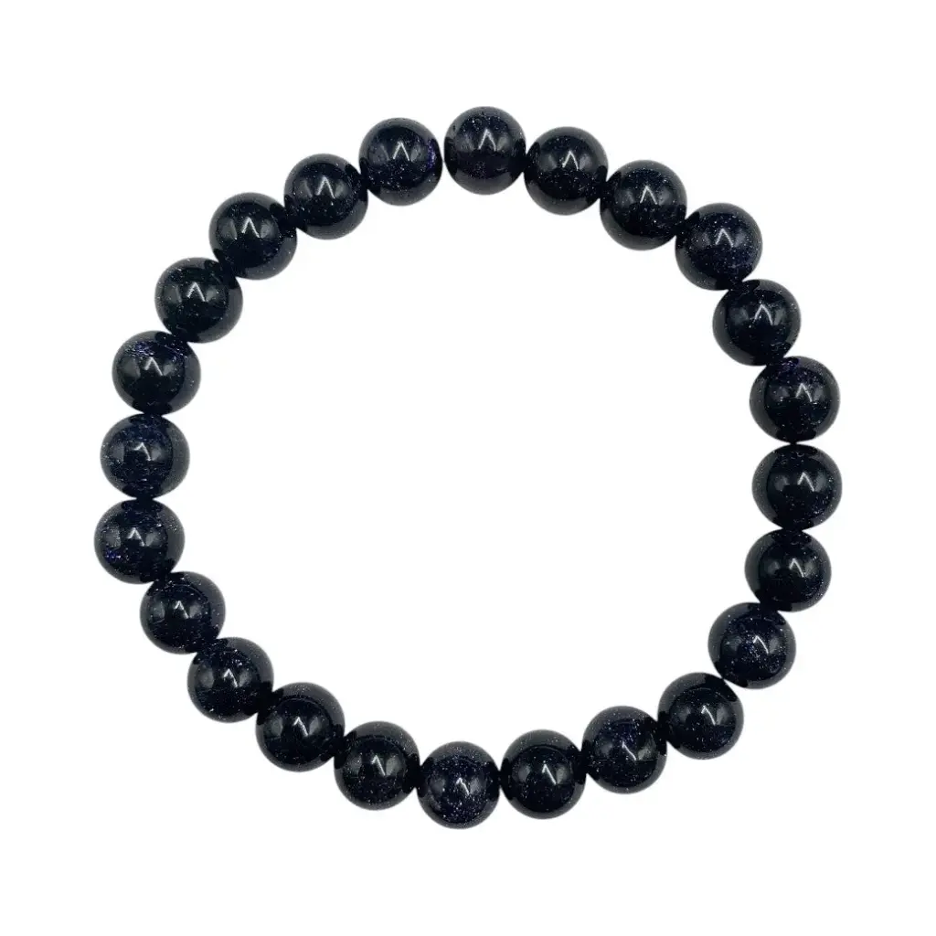 Pulsera Aventurina Azul piedra mediana