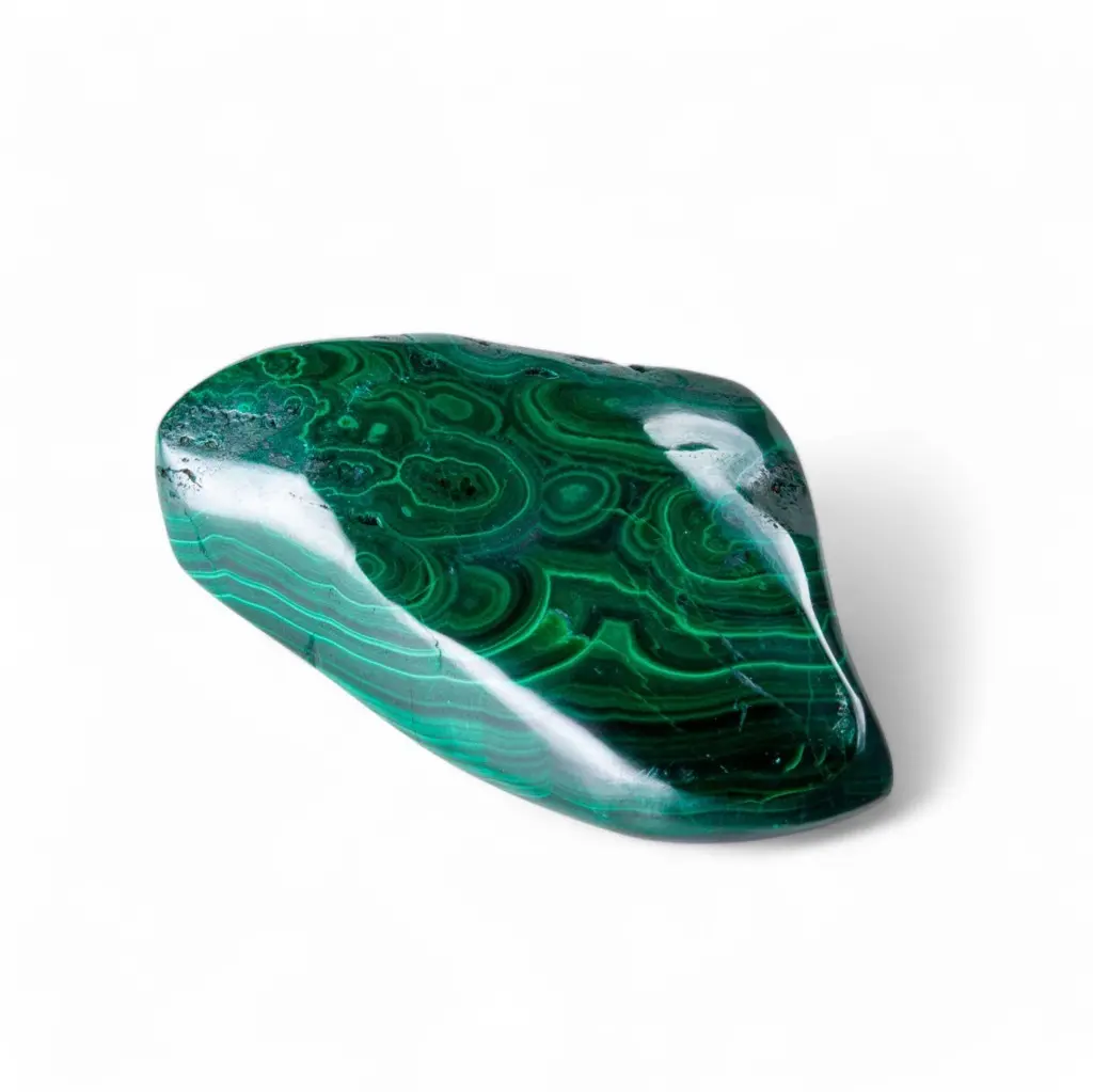 Piedra malaquita pulida grande