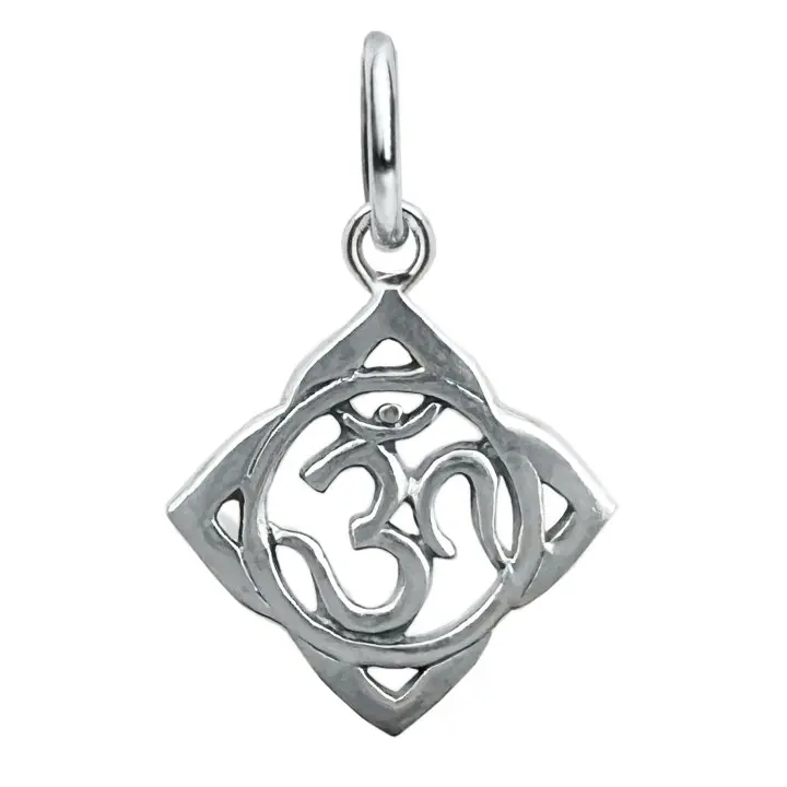 Colgante de plata OM,15mm