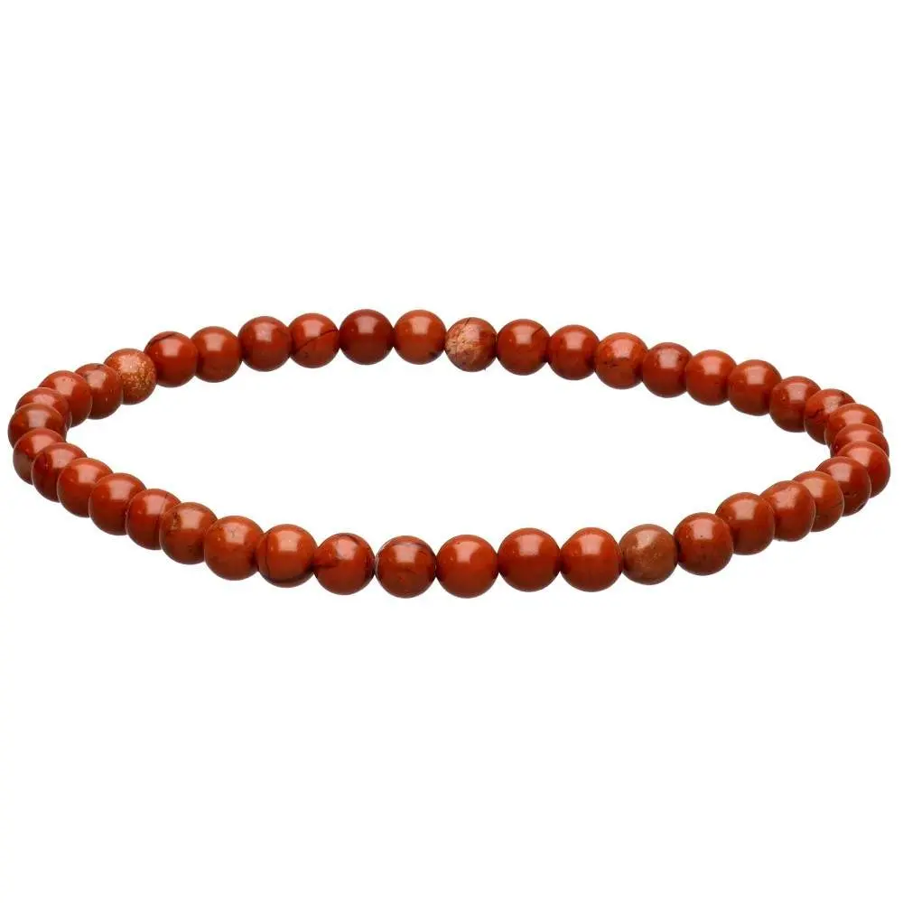 Pulsera Jaspe rojo  4mm