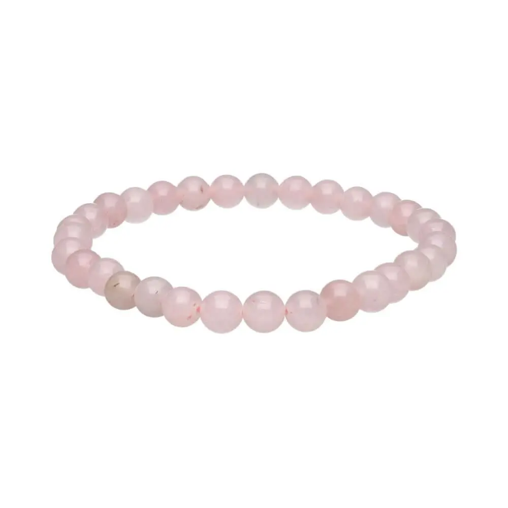 Pulsera Cuarzo rosa  8mm