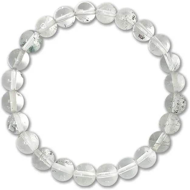 Pulsera Cuarzo transparente  8mm
