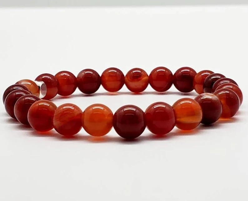 Pulsera Cornalina  8mm