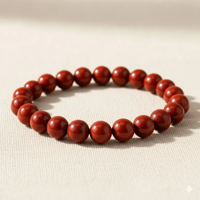 Pulsera Jaspe rojo  8mm
