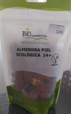 ALMENDRA PIEL ECOLOGICA 150 GR.