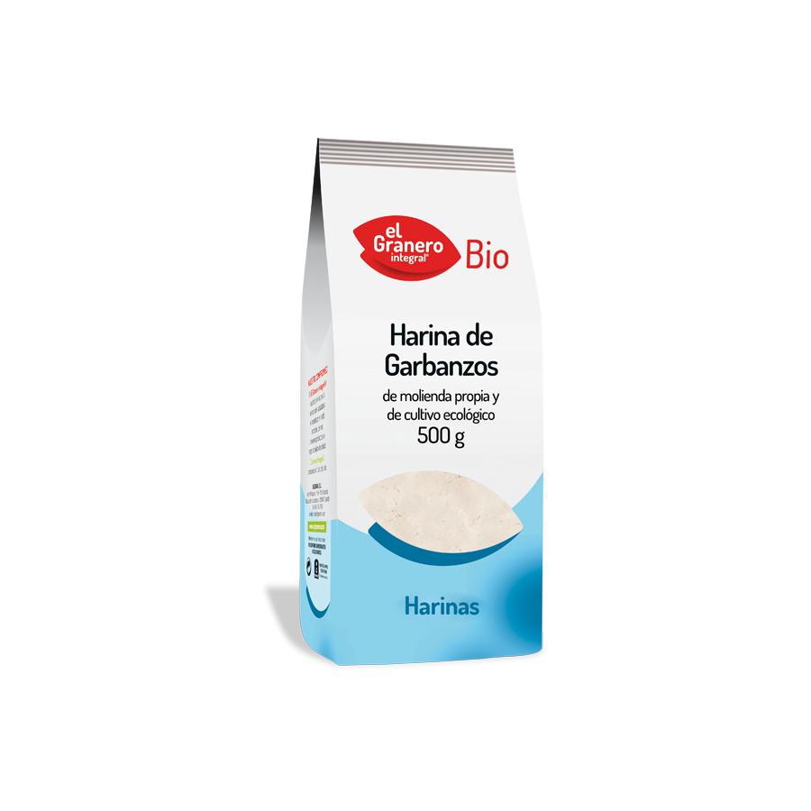 HARINA DE GARBANZOS SIN GLUTEN BIO, 500 G