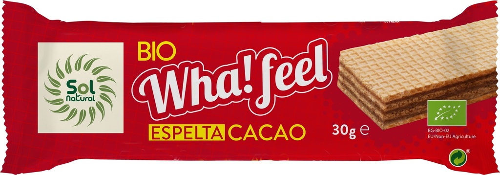 Wha! Feel snack Espelta Y Cacao 30 g Bio