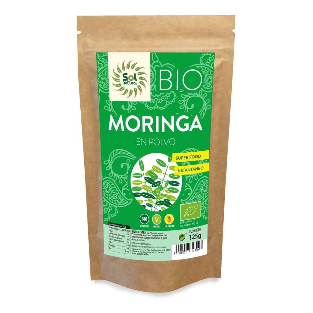 MORINGA EN POLVO BIO 125G