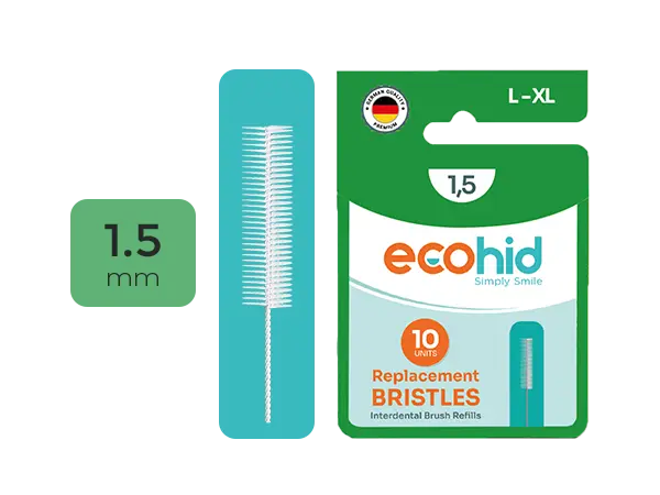 Ecohid - Recambio cepillos interdentales 1,5 mm (10 unidades)